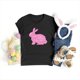 thumbnail image 3 of Mujeres Manga Corta de Verano Tops Pascua Impresa Cuello Redondo, Blusa de Moda Casual para la Primavera, 3 of 4