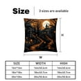 thumbnail image 5 of Halloween Cemetery Throw Pillows Set of 2 with Unique Patterns Covers - Available in 16x16, 18x18, and 20x20 Inches for Various Occasions - Includes Throw Pillow Inserts, 5 of 6