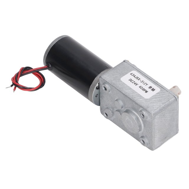 Motor de Reducción de CC Motor de Engranaje Helicoidal de Bloqueo Automático DC24V Motor de Reducción de Velocidad de Eje único Reversible 634JSX 31ZY Motores de Ventilador ANGGREK Otros