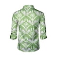 thumbnail image 4 of LTTVQM Men's Hawaiian Shirt Casual Long Sleeve Button Down Shirt Boho Collared Tee Summer Fashion Clothes Beige 3XL, 4 of 4