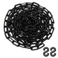 thumbnail image 1 of Cadena de barrera de seguridad de eslabones de plástico de 25 pies Uxcell 0.8x1.4" hebilla negra, 1 of 6
