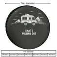 thumbnail image 2 of I Hate Pulling Out Camper Camper Spare Tire Cover Camper Trailer Campfire Universal Wheel Tire Cover Waterproof Dust-Proof Tire Protectors Camper Spare Tire Cover 15 Inch, 2 of 8