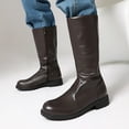 thumbnail image 5 of OKBOP Ladies Tall Boots Faux Leather Riding Pull-On Knee-High Fall, 5 of 5