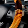 thumbnail image 5 of Thanksgiving Pumpkin Pie 14.5 Inch Printing PVC Leather Steering Wheel Covers Car Wheel Cover Auto Accessories, 5 of 6