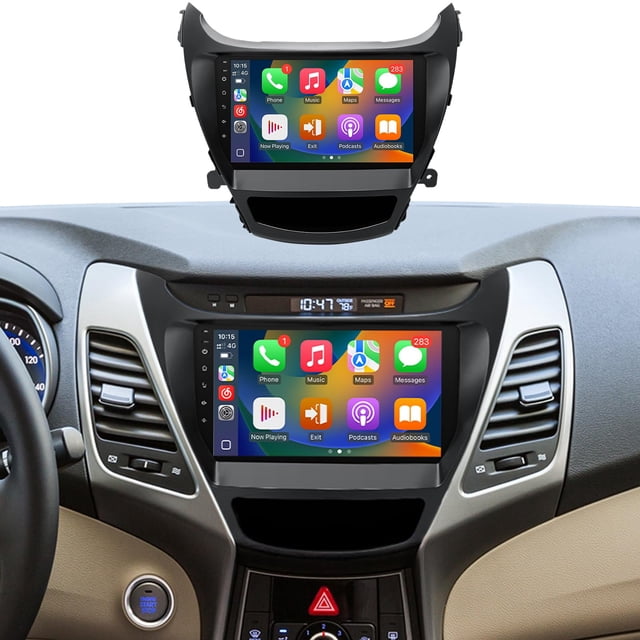Radio estéreo de coche Leadfan para Hyundai Elantra 2014-2016 de 9 pulgadas