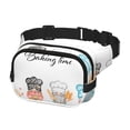 thumbnail image 2 of Fotbe Little Chef Gnome Cangurera Cuadrada con Estampado de Doble Capa, Bolsa de Cintura Ajustable Mini para Hombres y Mujeres, 2 of 9