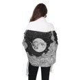 thumbnail image 4 of FORMRS Womens Scarf Winter Soft Long Big Warm Shawls Wrap Tassel Scarves, Black Moon, 4 of 9
