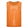 thumbnail image 3 of Zaldita Mens Pennies Sports Scrimmage Training Vest Football Soccer Jersey Mesh Tank Tops Team Orange XL, 3 of 7