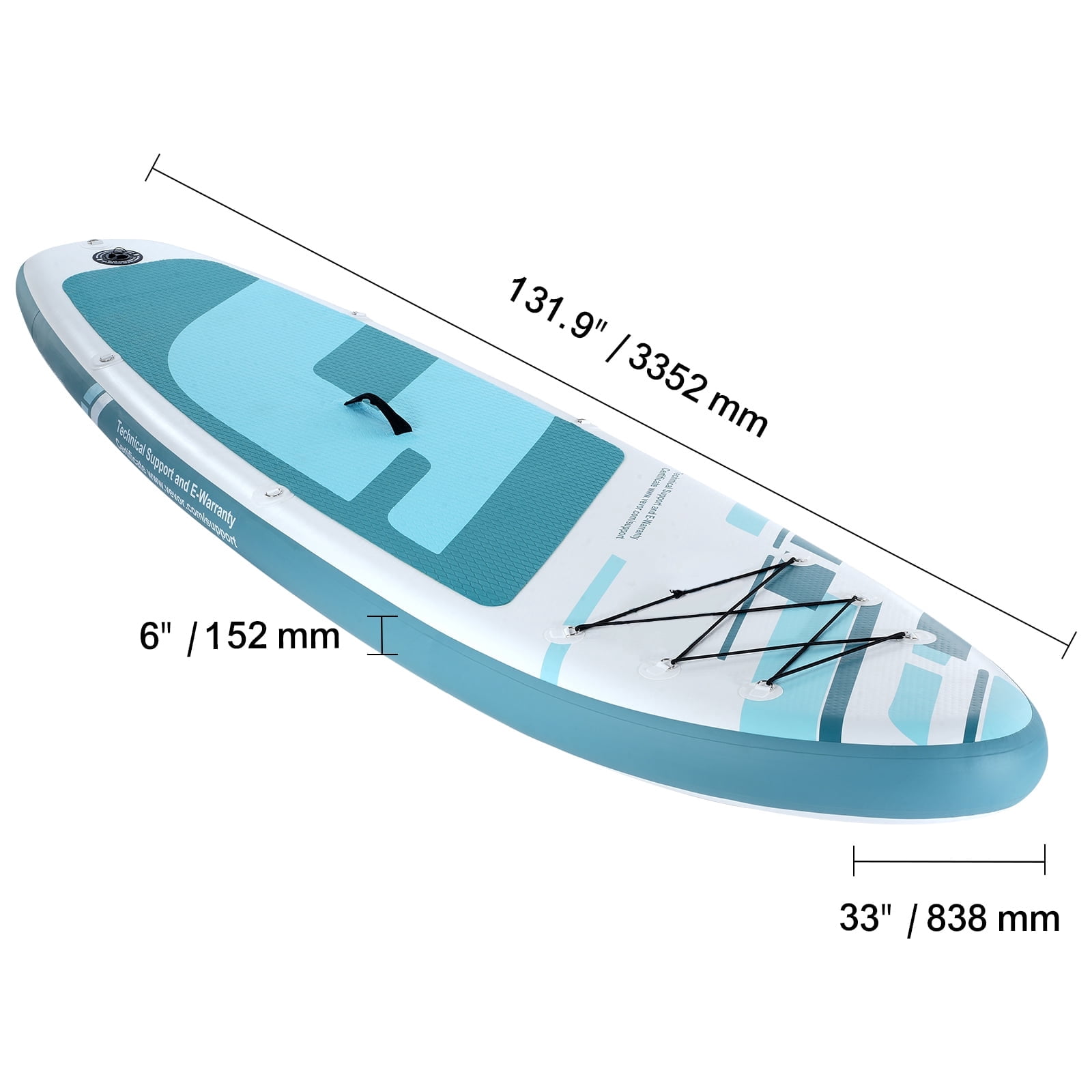 KFFKFF 11 Sup Inflatable Stand Up Paddle Board Surf Board with Paddle Accessory