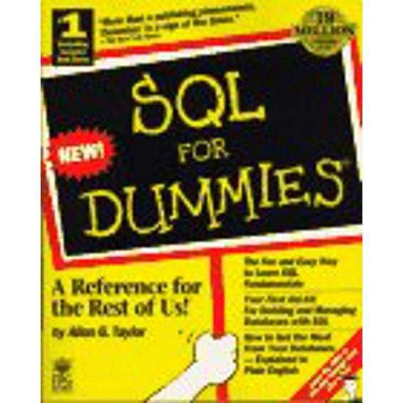 Pre-Owned SQL for Dummies (...for Dummies Computer Book), 9781568843360, 1568843364, Paperback,