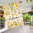 thumbnail image 4 of Summer Welcome House Flag 28 x 40 Inch Double Sided Funny Yellow Sunflower Yard House Flag Seasonal Burlap Cute Floral Farmhouse Yard Outdoor Decoration, 4 of 6