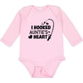 thumbnail image 3 of Inktastic I Hooked Auntie's Heart with Fishing Rod Boys or Girls Long Sleeve Baby Bodysuit, 3 of 5