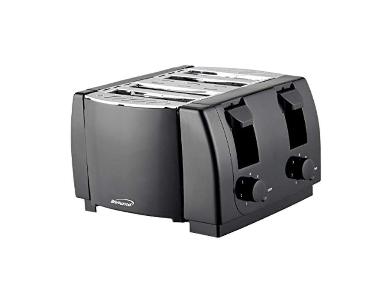 Brentwood Cool Touch 4-Slice Toaster (Black), TS-285