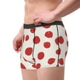 thumbnail image 2 of Yiaed Abstract Red Polka Dot Print Men's Soft Cotton Boxer Shorts Breathable Boxers Underwear Moisture-Wicking Underwear Stretch Boxer Briefs for Man-Medium, 2 of 5
