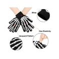 thumbnail image 4 of Skeleton Gloves Glow in the Dark Halloween Costume Full Finger Gloves, 4 of 8
