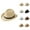 Light Yellow, variant on Fedora Sun Hat for Women – Frayed Edge Straw Hat with Wide Brim, Foldable Packable Country Vacation Hat with UV Protection for Outdoor, Pool and Beach