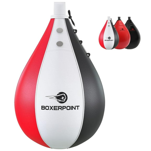 Boxerpoint, Speed Bag Boxing Equipment, Tricolor, PU Leather, 1 Pc