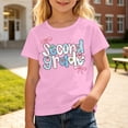 thumbnail image 4 of Boys & Girls Crew Neck Short Sleeve T-Shirts,Comfortable Breathable Casual Tops for Daily Back-to-School Outfits, 4 of 4
