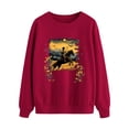 thumbnail image 4 of RKSTN Blouses pour Femmes Imprimées Col Rond Manches Longues Chandails en Molleton Blouses pour Femmes Habillées Décontractées, 4 of 4