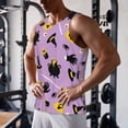 thumbnail image 5 of Fuzoiu Cute Halloween Print Men's Workout Tank Tops,Sleeveless Gym Shirt Quick Dry,Fitness Bodybuilding T-Shirt,Muscle Athletic Workout Tee-Large, 5 of 7
