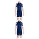 thumbnail image 4 of Bañador de buceo Eigraketly traje de baño corto de una pieza para niños Azul marino M, 4 of 5