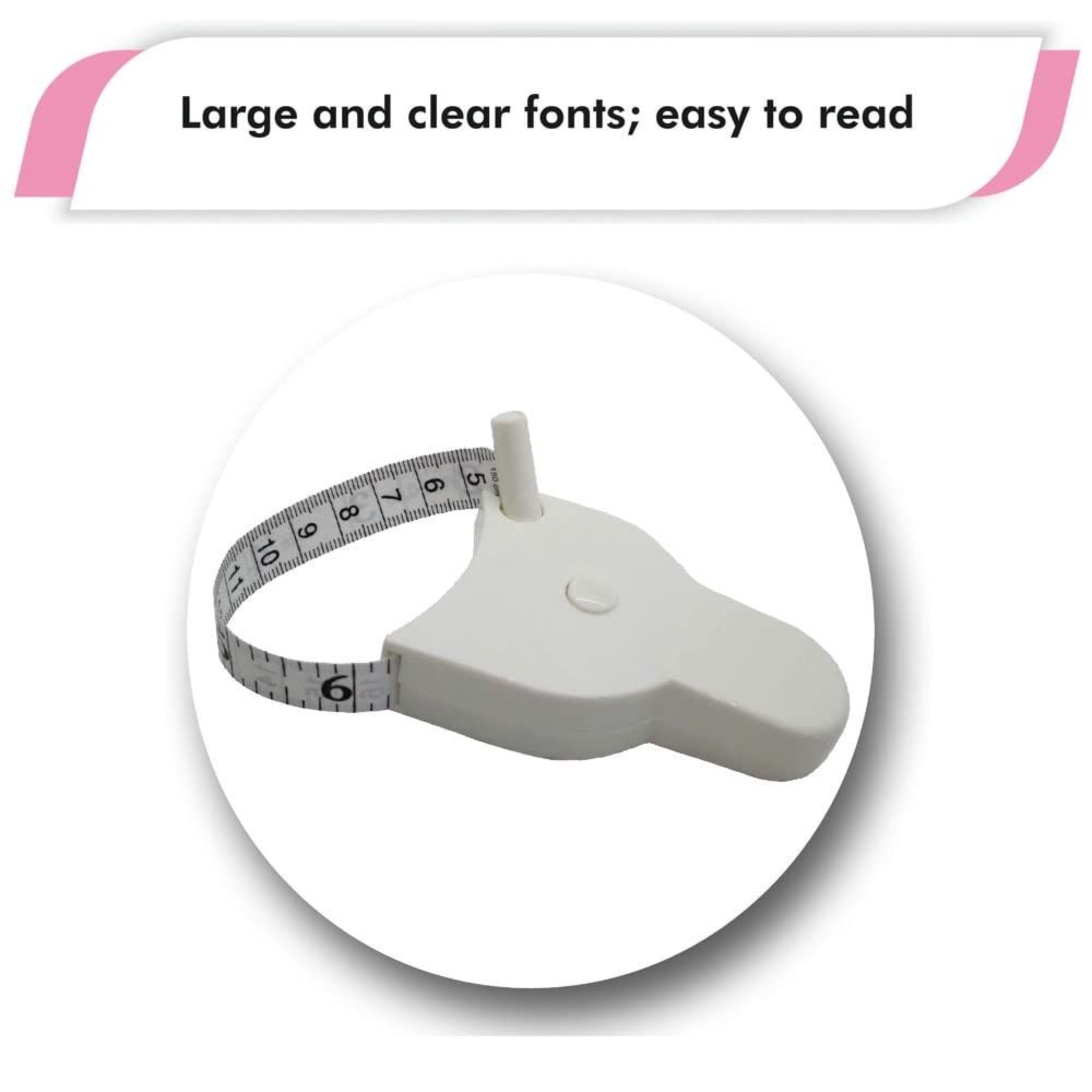 Portable Y-type 3-meter Flexible Tape Measure with Locking Device, Ergonomic Handle, and Centimeter Scale