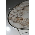 thumbnail image 3 of Pasargad Home Luxe Glass & Steel Side Table, Multicolor, 3 of 4