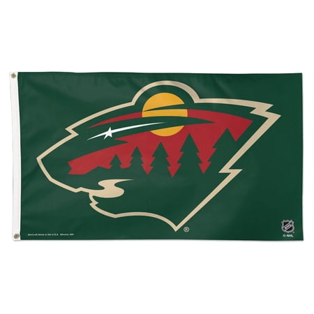 WinCraft Minnesota Wild Deluxe 3 x 5 One-Sided Flag
