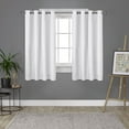 thumbnail image 2 of Exclusive Home Curtains 2 Pack London Textured Linen Thermal Grommet Top Curtain Panels, 2 of 6