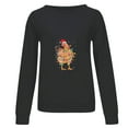thumbnail image 4 of Meichang Chandails en Molleton de Noël pour Femmes Chemises Raglan Graphiques de Noël Manches Longues Col Rond Coupe Ample Blouse Tops, 4 of 6