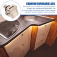 thumbnail image 2 of KAKOWELY 1Set Silver Rv Cabinet Lock Keyless Push Button Lock for Drawer Cupboard Reliable Use, 2 of 8