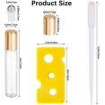 thumbnail image 2 of STONCEL 12PCS Essential Oil Roller Bottle Refillable Empty Glass Bottle with Stainless Steel Rollerball, the Refillable Glass Set Includes 1PC Opener and 2PCS Dropper, 2 of 8