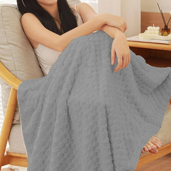 AYktou Fleece Throw Blanket for Couch,39.37x27.55in Washed Lightweight 3D Stereoscopic Flannel Blanket for Kids Adults Gift,No Shedding,No Pilling,Warm Blankets for Couch,Bed,All Season Use,Twin