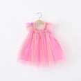 thumbnail image 5 of Hrsba Kids Summer Dress,Casual Sleeveless Dress for Girls,Toddler Kids Baby Girls Fashion Cute Sleeveless Sweet Mesh Suspenders Dress, 5 of 5