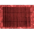 thumbnail image 1 of Ahgly Company Machine Washable Indoor Rectangle Abstract Red Modern Area Rugs, 8' x 12', 1 of 4