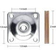thumbnail image 4 of Placas de montaje de patas, placas de fijación de patas de muebles Placa en T de resistencia industrial, 4 of 5