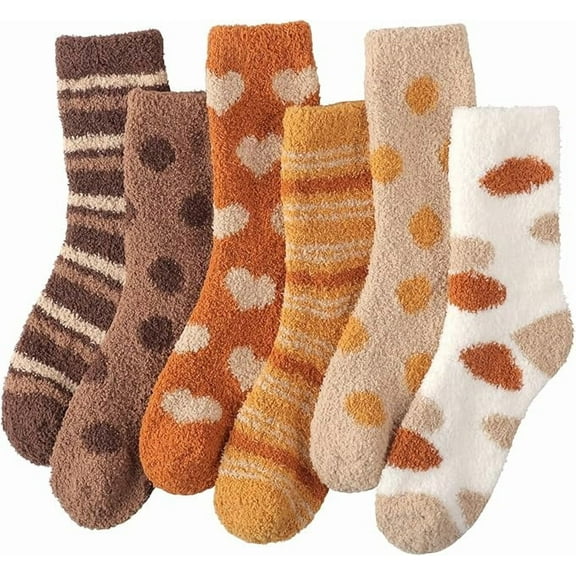 Fuzzy Socks for Women, Super Soft Cozy Slipper Socks for Women, Women's Winter Warm Sleeping Sock