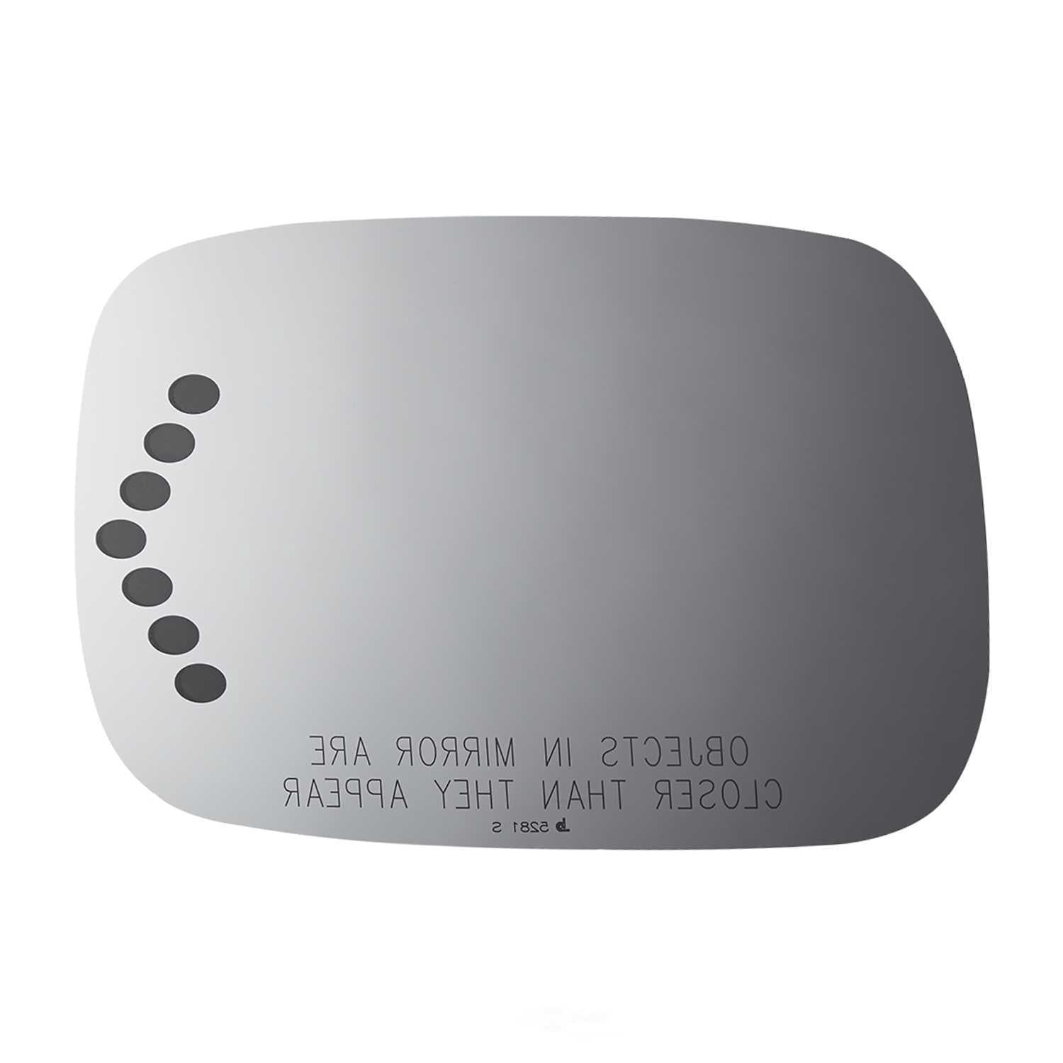 Burco Side View Mirror Replacement Glass - Clear Glass - 5281S