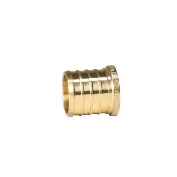 5 Pcs XFITTING Barb Crimp 1 Inch Pex Plug End Cap, Brass, 23-1-5=5X