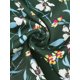 thumbnail image 4 of Vestido Floral De Satén Allegra K Con Manga 3/4 Y Volantes Cruzados Para Mujer Verde XL, 4 of 4