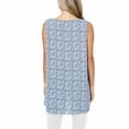 thumbnail image 2 of Fever Ladies' Sleeveless Tunic, Blue Paisley XS, 2 of 4