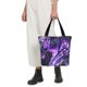 thumbnail image 5 of Disketp Purple Pattern White Tiger Bolsa de Hombro Casual para Mujer, Bolso Cruzado para Compras, Viajes y Uso Diario, 5 of 6