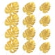 thumbnail image 2 of 12 hojas decorativas artificiales de simulación dorada de Monstera para la decoración del banquete de boda en casa (tamaño S + tamaño M + tamaño L, 4 para cada tamaño), 2 of 6