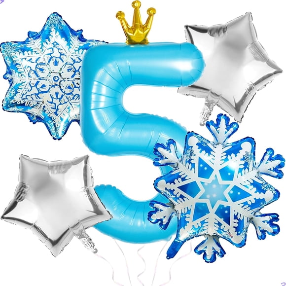 Set de globos Florisland Frozen para 5.º cumpleaños, foil de 40"