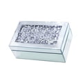thumbnail image 1 of Joyero Organizador de Terciopelo para Mujer con Acabado de Espejo y Diamantes - Caja para Joyeria, Collares, Anillos y Pulseras  GAON, 1 of 9