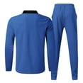 thumbnail image 4 of Wavsuf 2pcs Jogger Set Men Long Sweatsuits Sets for Mens Motion Shirt Sweatshirt and Sweatpants Blue Size M, 4 of 8