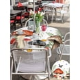 thumbnail image 5 of Outdoor Tablecloth with Umbrella Hole for Patio/Picnic/Party/Camping, Spring Mushrooms Waterproof Table Cloth Round Cover Washable, Farmhouse Pastoral Botanical Watercolor (Dia 60"), 5 of 8