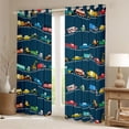 thumbnail image 2 of Castle Fairy Kids Teens Boys Kawaii Car Black Out Curtains,Transportation Theme Curtains Pack of 2 (42x63 Each),Construction Vehicles Bedroom Curtains,Lightweight Room Decor, 2 of 6