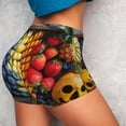 thumbnail image 4 of Fotbe Halloween Fruit Platter Shorts Sin Costuras – Shorts Deportivos de Cintura Alta para Mujer, Elásticos para Gimnasio, Yoga, Running o Ciclismo-Medium, 4 of 8