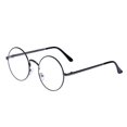 thumbnail image 1 of LOVEF Large Oversized Metal Frame Clear Lens Round Circle Vintage Eye Glasses 5.4 * 2inch (Gray), 1 of 4